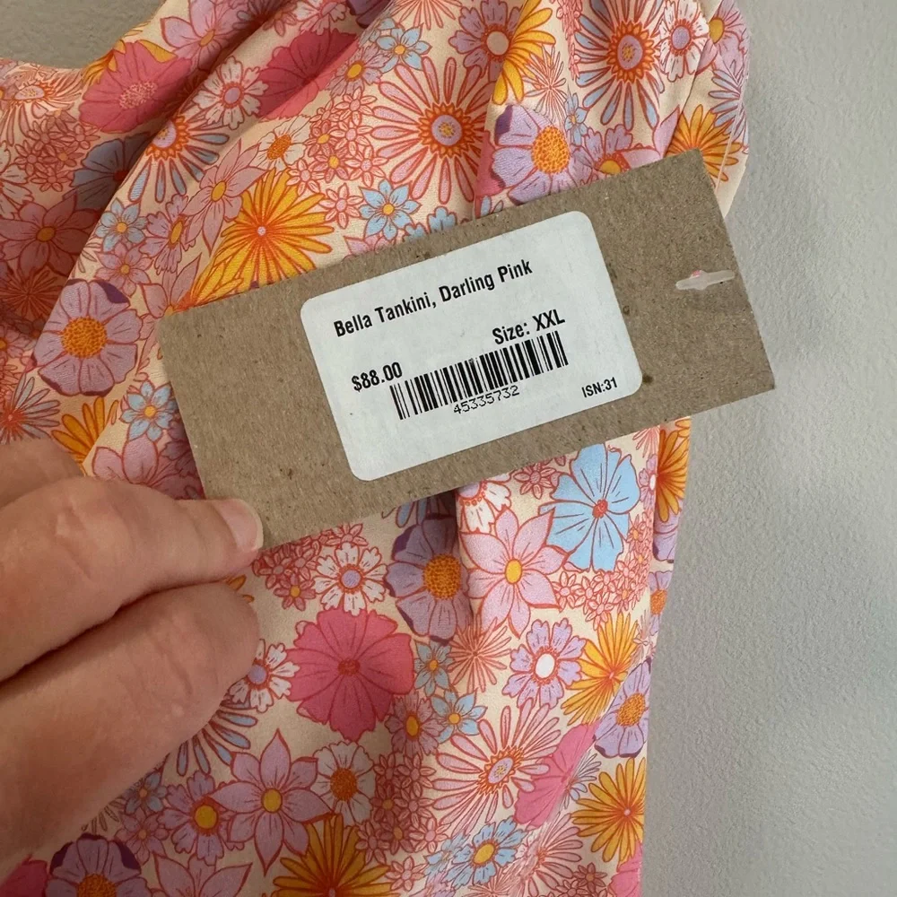 Albion Bella Tankini Top in Darling Pink - Picture 4 of 7